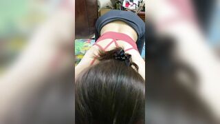 em người yêu đi tập về nứng quá đòi được anh địt luôn