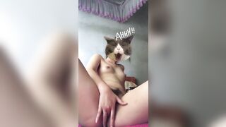 Gái xinh mình dây dâm đãng show dáng thủ dâm cho mấy anh sục - 3 (Teen, loli)