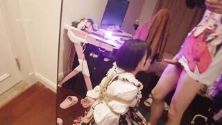 Em họ dâm dãng muốn bị trối và bú cu một cách hô bạo