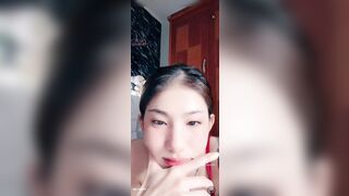 Phòng live show của idol tiktok Huỳnh Bảo Trân,em teen Việt dâm có cặp bưởi bự dâm p1