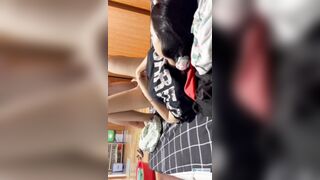 Clip sex vs e Trúc Mai sv năm nhất chuẩn gái tơ đụ cho e sướng há mồm gồng mình p7