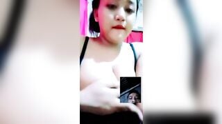 Gái bầu vú to call video với trai