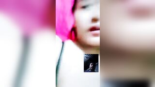 Gái bầu vú to call video với trai