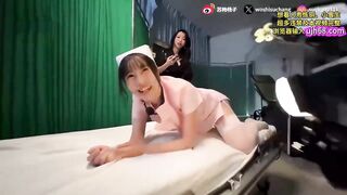 Em y tá ngây thơ xinh đẹp bị cấp trên trói chặt tay chân móc lồn đụ mạnh bạo