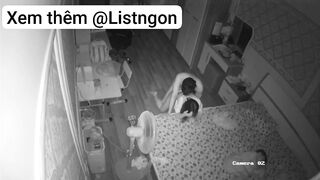 Hack cam quay lén đôi vợ ck trẻ tranh thủ lúc con ngủ mà đụ nhau từ sàn đến giường p1