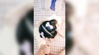 Nhân trần em teen xinh da trắng, lồn múp không lông