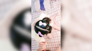 Địt em gái xinh da trắng, lồn múp không lông