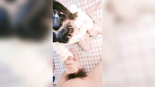 Địt em gái xinh da trắng, lồn múp không lông