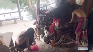 2 e teen dâm đãng khỏa thân giúp cụ ông neo đơn sống 1 mình trg làng nấu ăn mỗi ngày2