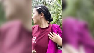 Dụ dỗ được vợ thằng khác đưa ra ngoài vườn vắng đụ, cảm giác thật sướng.
