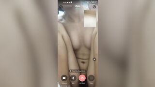 Call video với e rau Hải Như hàng non vú múp chuẩn gái mới lớn đi tắm móc cho a xem 1