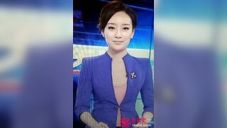 dẫn chương trình của đài CCTV, Ma Hui khoe vú