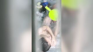Quay lén gái xinh mình dây tắm truồng
