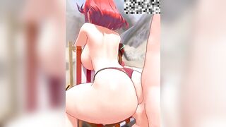 Hentai 3D đụ xuất tinh trùng lên mông