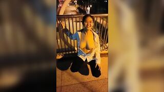 Con đĩ Vân Anh k5, Bị bắt Khoe Vú lồn công cộng Three Some Lút cán Djt tập thể loli