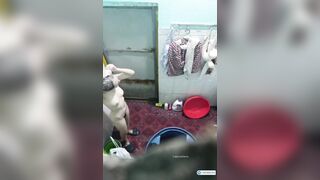 Quay lén em dâu cực xinh vú múp đi tắm,nhìn e là thèm thịt liền