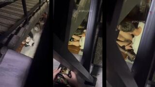HS GIỜ BÁ ĐẠO NHỈ , NGANG NHIÊN ĐỊT NHAU, DƯỚI GẦM CẦU THANG , TRUNG CƯ