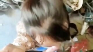 Nứng cặc thanh niên gạ gẫm chị ve chai bú cu