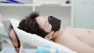 Nữ Y Tá lén Bú sục cu bệnh nhân ngủ say, Bị Bóp vú Lút cán Djt tê lồn rên rỉ