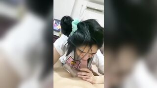 Buồn ngủ chồng bắt dây bú cu lút cán