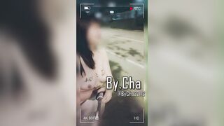 Dâm nữ vú bự nữa đêm ra khỏa thân livetream đi dạo trêu chọc mấy chú trung niên