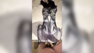Bit mắt bé em họ bắt cosplay siêu nhân nhện xé rách háng ra cho a đụ nát bím