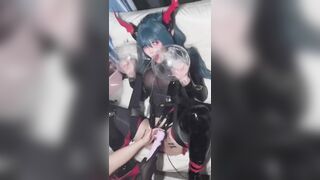 Thủ dâm cho em ladyboy cosplay 2