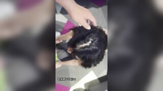 vẻ mặt ngay thơ của đứa em họ khi bị anh bắt chịch