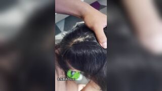 vẻ mặt ngay thơ của đứa em họ khi bị anh bắt chịch