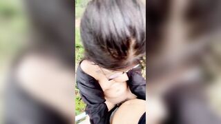 Cùng em dâu kính cận vú sừng trâu cực bự ra bờ suối lén lút vụng trộm đụ nhau public