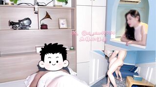Cháu trai lén lút vụng trộm địt dì dâm đãng cạnh người chú đang ngủ say