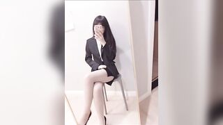 Em Thư Kí, Loli mình dây, Cởi bộ đồ Công sở Kính Cận Lồn rậm Live sex Thủ Dâm Nứng vc