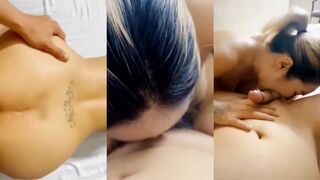 Được chị hàng xóm dâm đãng phục vụ
