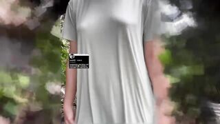 Chuppy Vú To Ra vườn Hái rau, Mặc Mỗi áo, Vạch Áo Lộ Vú Lồn Rậm Lông Thủ dâm rên rỉ