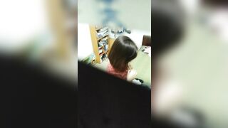 quay lén em hàng xóm xinh viên trắng ngon đã nghẽ sang đè ra địt - phần 3