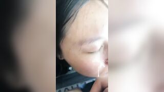 Motonaka xuất tinh lên mặt
