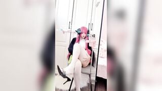 Gái xinh cosplay nino thủ dâm cực nứng