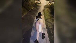 Con đĩ Loli mình dây, Làm Nô Lệ cho đại gia, pUblic Nhét sex toy đi ở công viên