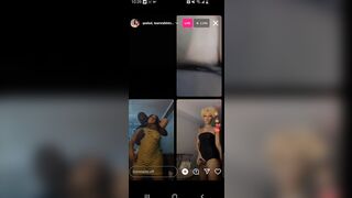 Các cô gái cùng live 18+ trên Instagram