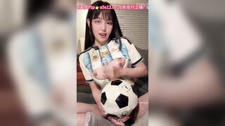 Fan Argentina, Gái xinh mặc áo đội tuyển, Bóng gắn cu gủa thủ dâm live sex rên rỉ