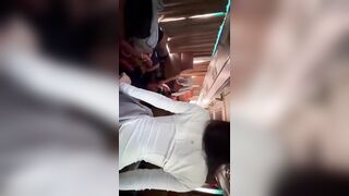 Cặp đôi Sinh viên, Loli mình dây Lén djt Nhau Trên xe bus Public quay video