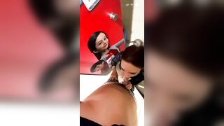 "Đang ăn tiệc thì mẹ lại bị thằng bạn kiu vào WC nam bú cu cho nó, xong nó bắt mẹ bò