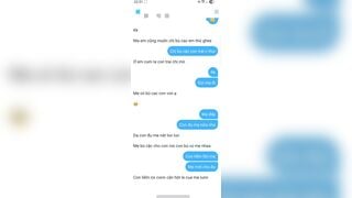 Gái già nứng, chát sex vs cu e 19t xưng mẹ con