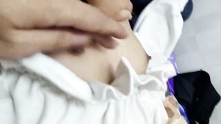 gạ được bé học sinh 2k10 đi nhà nghỉ vật lộn mãi mới cởi được áo - phần 4