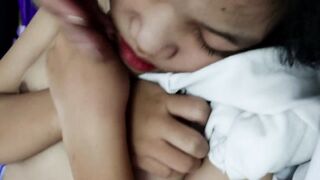 gạ được bé học sinh 2k10 đi nhà nghỉ vật lộn mãi mới cởi được áo - phần 7