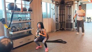 Nicole Doshi, Ember Snow - Fuck Random Guy At Gym Multiple Orgasms