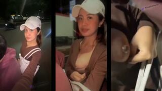 XE ÔM MAY MẮN , ĐƯỢC GÁI XINH VẠCH VÚ CHO XEM
