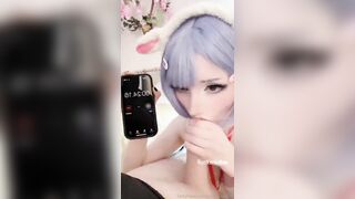Đếm thời gian bnhiu phút a sẽ phọt trước kĩ năng bú liếm bá đạo của e coser xinh đẹp