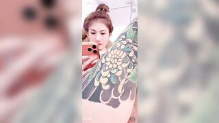 Em Huỳnh Bảo Trân vú tròn gái giọng miền Tây ngọt ngào gác chân show cái bím hồng #1