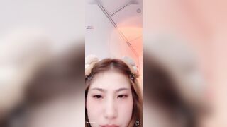 Em Huỳnh Bảo Trân vú tròn gái giọng miền Tây ngọt ngào gác chân show cái bím hồng #4